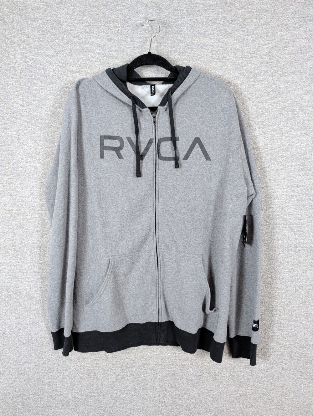 New RVCA Full Zip Hoodie Jacket Size XXL